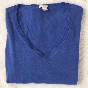 J. Crew Factory Cotton V-Neck, Size Small